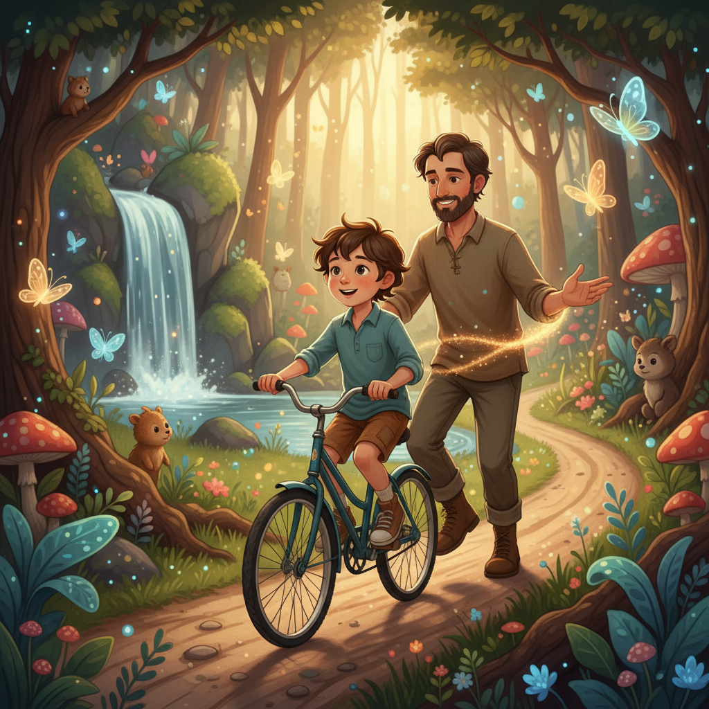 Кадр из сказки о велосипеде